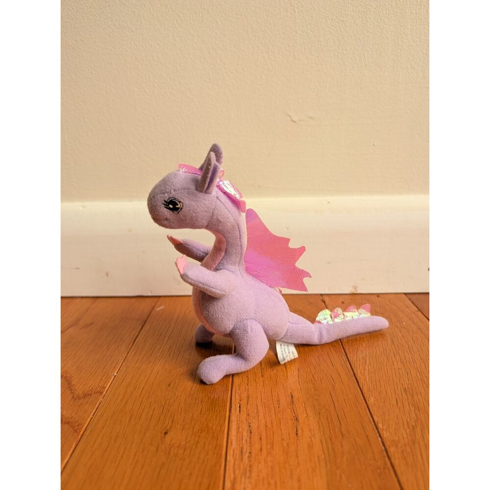 Mattel Rapunzel Penelope Dragon Purple Pink Plush 6" Fairytale Collection 2003